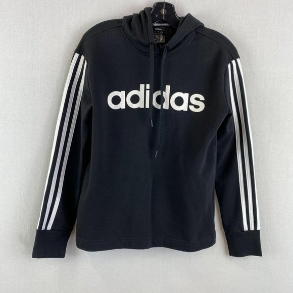 ADIDAS Black Hoodie NWT - Picture 1 of 7